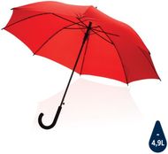23" Impact AWARE RPET 190T standardi auto-open sateenvarjo, punainen liikelahja logopainatuksella